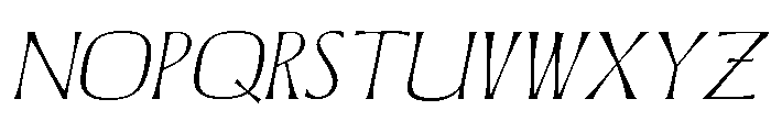 Corner Stories Slanted Font UPPERCASE