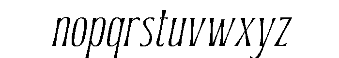 Corner Stories Slanted Font LOWERCASE
