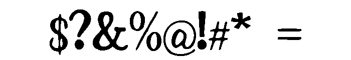 Cornflower Font OTHER CHARS