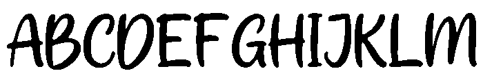 Cornsilk Font UPPERCASE