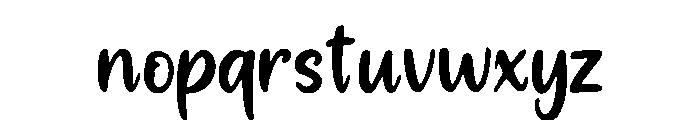 Cornsilk Font LOWERCASE