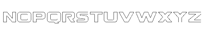 Cornsro Outline Font LOWERCASE