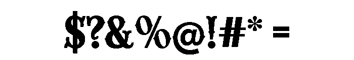 Cornville Regular Font OTHER CHARS