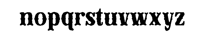 Cornville Rough Font LOWERCASE
