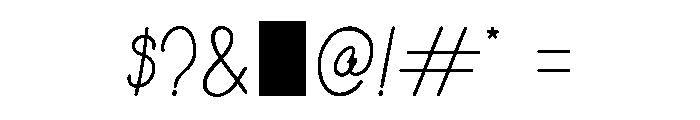 Corolla Line Script Regular Font OTHER CHARS