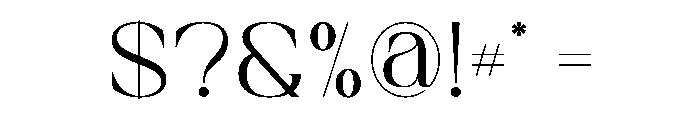 Coroy Font OTHER CHARS