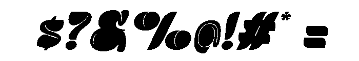 Corpale Italic Font OTHER CHARS
