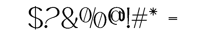 Cortexo Font OTHER CHARS