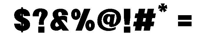 Corva Black Font OTHER CHARS