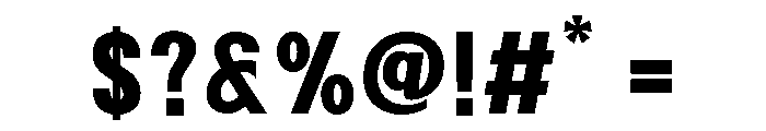 Corva Bold Font OTHER CHARS
