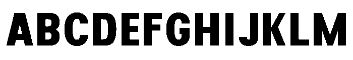 Corva Extra Bold Font UPPERCASE