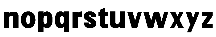 Corva Extra Bold Font LOWERCASE