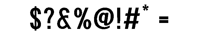 Corva Medium Font OTHER CHARS