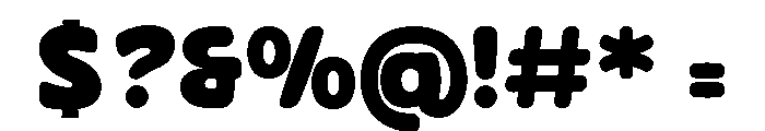 Corva Round Regular Font OTHER CHARS