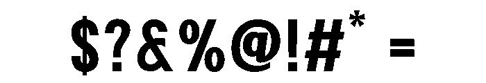 Corva Semi Bold Font OTHER CHARS