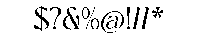 Cosette Marque Regular Font OTHER CHARS