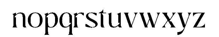 Cosette Marque Regular Font LOWERCASE