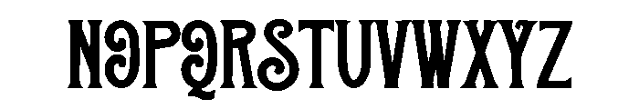 Cosmic Frontier Font UPPERCASE