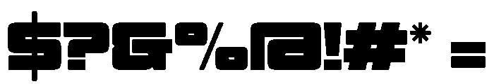 Cosmic Future Regular Font OTHER CHARS