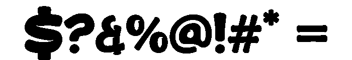 Cosmic Puff Font OTHER CHARS