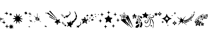 Cosmic Starlight Font UPPERCASE