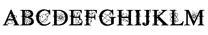 Cosmic Vintage Font UPPERCASE