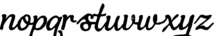 Costa Brisa Script Font LOWERCASE