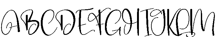 Cotage Font UPPERCASE