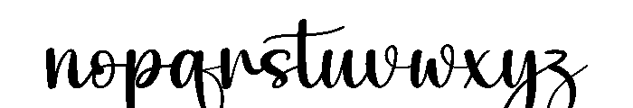 Cotage Font LOWERCASE