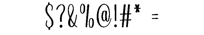 Cottage  Cheese Font OTHER CHARS