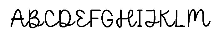 Cottage Garden Font UPPERCASE