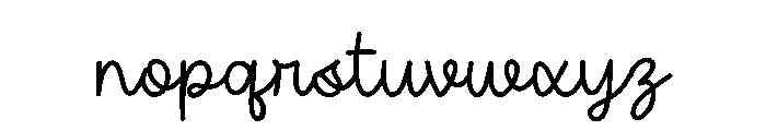 Cottage Garden Font LOWERCASE
