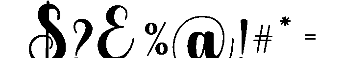 Cottalia Autiya Regular Font OTHER CHARS