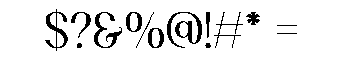 Cottera Regular Font OTHER CHARS