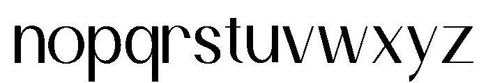 Cottera Regular Font LOWERCASE
