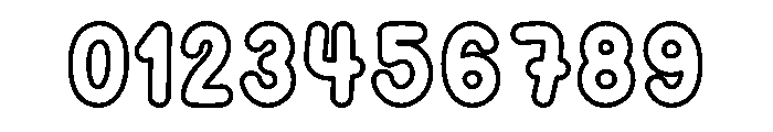 Cotton Soda Outline Font OTHER CHARS