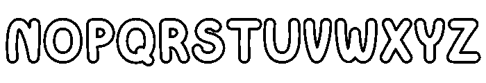 Cotton Soda Outline Font UPPERCASE