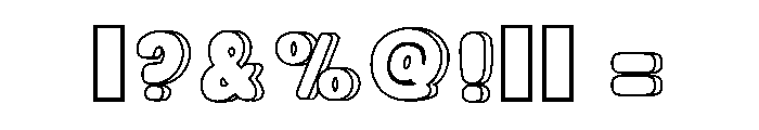 Cotton Wobble Regular Font OTHER CHARS
