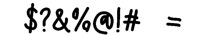 CottonFluff Font OTHER CHARS
