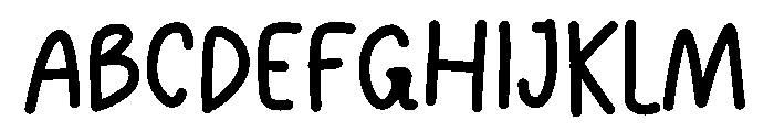 CottonFluff Font UPPERCASE