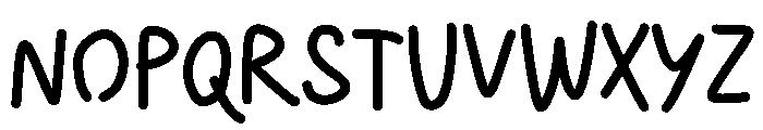 CottonFluff Font UPPERCASE