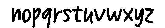 CottonFluff Font LOWERCASE