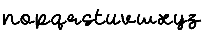CottonKiss Font LOWERCASE