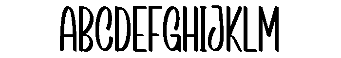 Country Night Font UPPERCASE