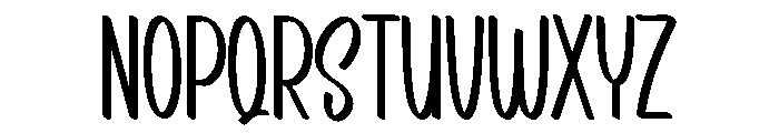 Country Night Font UPPERCASE