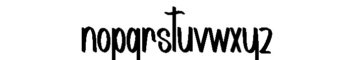 Country Night Font LOWERCASE