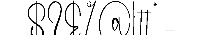 Country Skiny Font OTHER CHARS