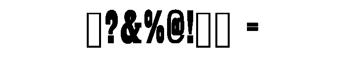 Country Western Regular Font OTHER CHARS
