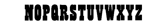 Country Western Regular Font LOWERCASE