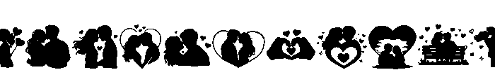 Couple Silhouette FONT